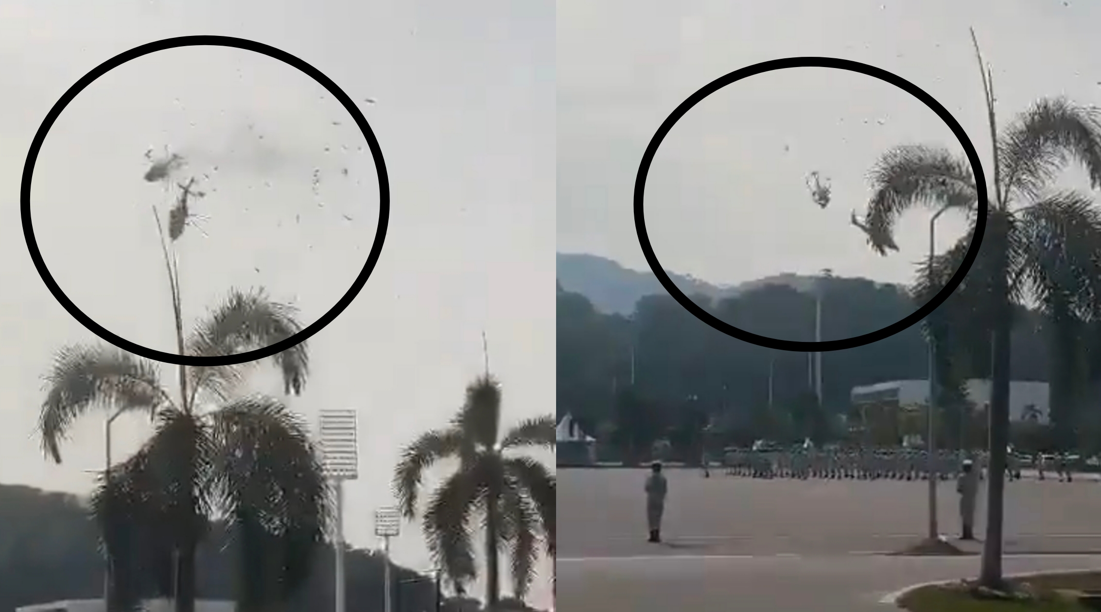 मलयेशिया में आपस में टकराकर नौसेना के दो हेलीकॉप्टर क्रैश, सभी 10 क्रू सदस्यों की मौत – वीडियो