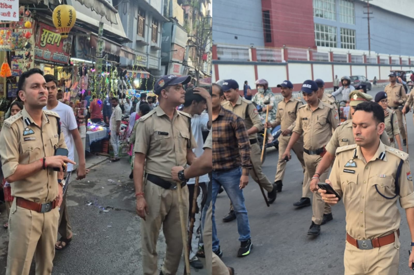 हल्द्वानी_जनपदवासियों को सुरक्षित दीपावली का एहसास दिलाने खुद मैदान में उतरे नैनीताल के एसएसपी प्रहलाद मीणा