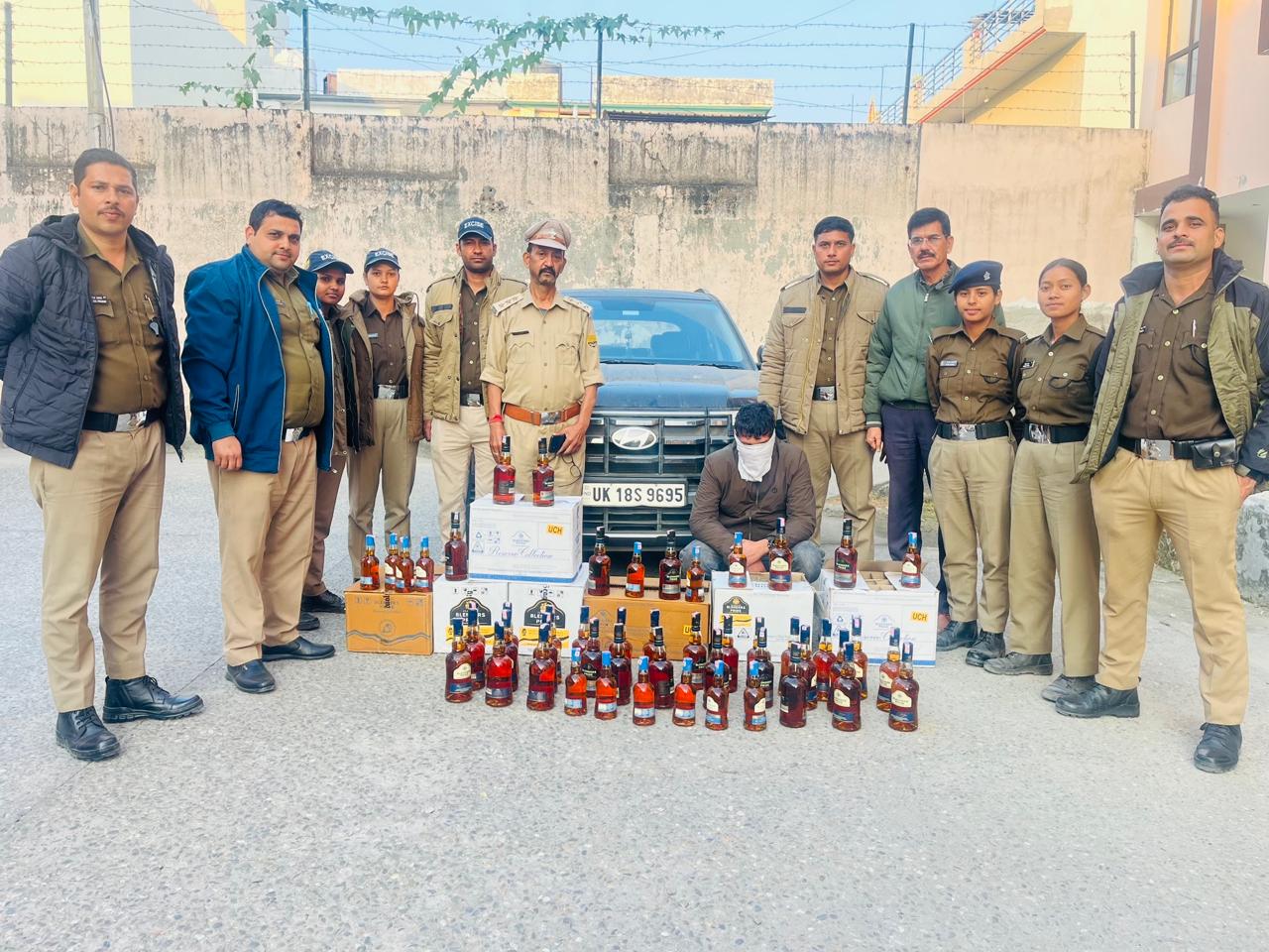 काशीपुर में संयुक्त आबकारी टीम की बड़ी कार्रवाई — अवैध शराब के साथ दो गिरफ्तार